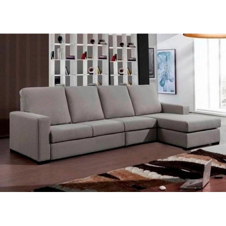 Sofá 3 Plazas + Chaise Long Reversible Santoro (240x140cm)