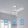 Ventilador de Techo con Luz Skyeco 52''