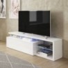 Mueble TV Blue-Tech Blanco Brillo (c/ Luz LED)
