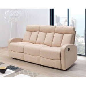 Sofá 3 Lugares Relax c/ Função Manual Siberia (180x95cm) Sofá 3 Lugares Relax c/ Função Manual Siberia (180x95cm)