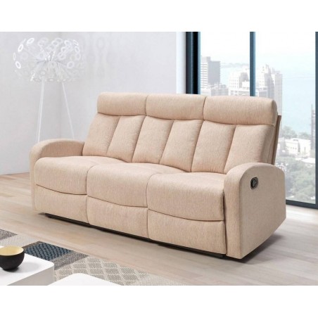 Sofá 3 Lugares Relax c/ Função Manual Siberia (180x95cm)
