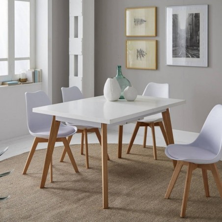 Mesa de Comedor Nórdica Extensible (140/180x75x90cm)
