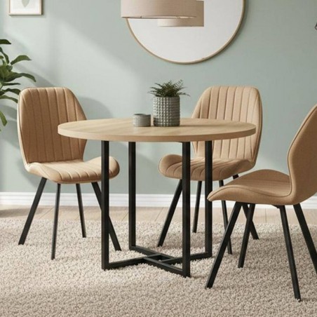 Mesa de Comedor Redonda Fija Cleveland (90x90x75cm)