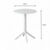 Mesa de Comedor Redonda Fija Princeton (60x60x75cm)