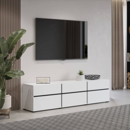 Mueble TV 3 Puertas + 3 Cajones Cross