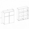 Mueble 4 Puertas Cross