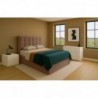 Cama Tapizada Abatible Córdoba c/ Baúl Y Fondo de Madera + Colchón Opc.