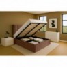 Cama Tapizada Abatible Córdoba c/ Baúl Y Fondo de Madera + Colchón Opc.