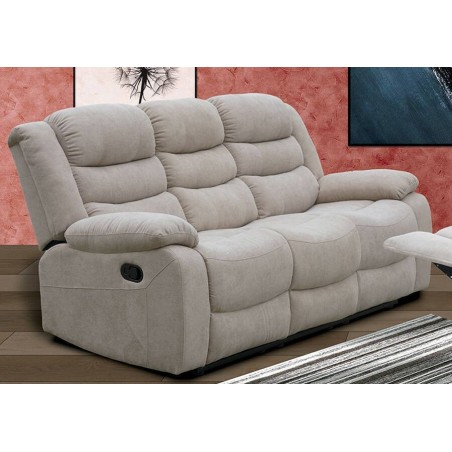 Sofá Relax Luxor de 3 Plazas con Función Manual (190x97 cm)