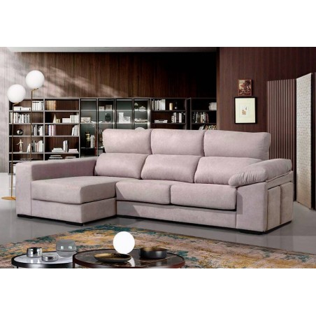 Sofá 2 Plazas + Chaise Long Paris (230x155cm)