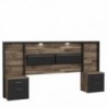 Pack Cabecero + 2 Mesitas de Noche Clair (c/ Luz LED)